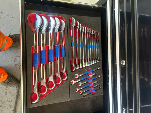 Facom spanner set - spanner, foam